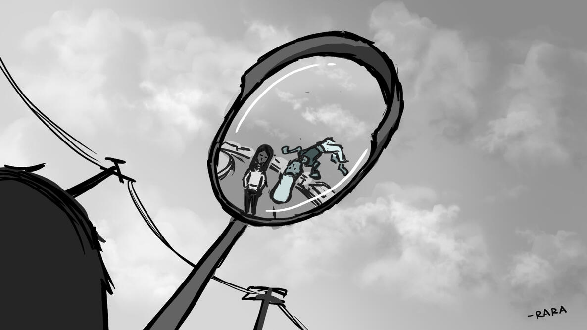 Convex Mirror Ghost